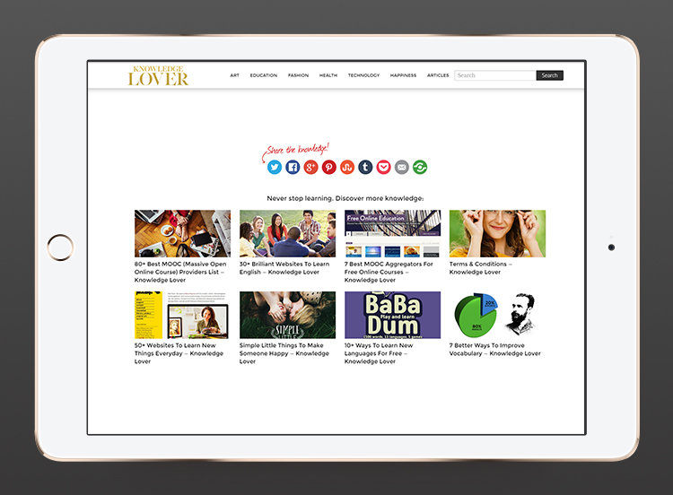 Knowledge Lover iPad 3