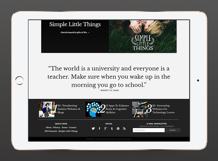 Knowledge Lover iPad 4