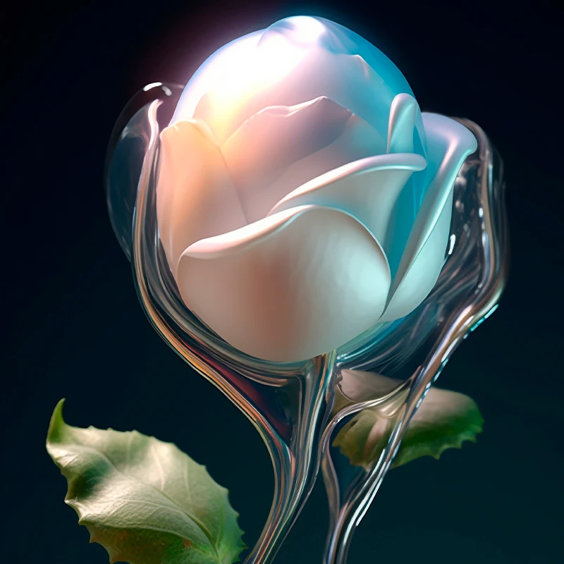 brandwick glass rose