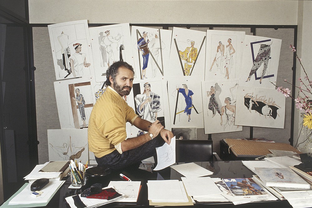 Gianni Versace and his designs