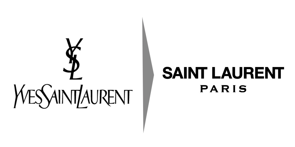 YSL Logo Change in 2012